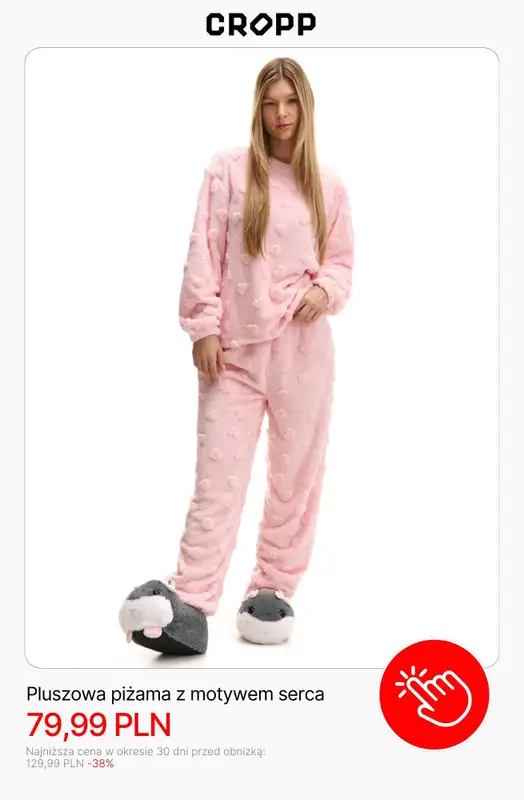Cropp - gazetka promocyjna Piżamy i kapcie dla niej od soboty 06.12  - strona 4
