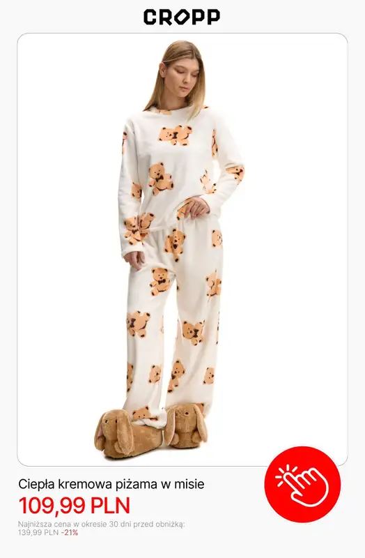 Cropp - gazetka promocyjna Piżamy i kapcie dla niej od soboty 06.12  - strona 2