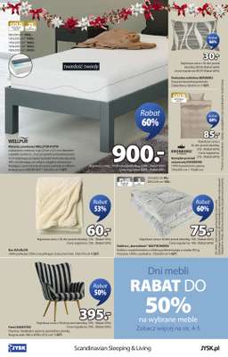 Jysk - gazetka promocyjna Fantastyczne oferty świąteczne. Rabat do 60% od środy 10.12 do niedzieli 28.12 - strona 24