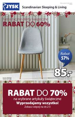 Jysk - gazetka promocyjna Fantastyczne oferty świąteczne. Rabat do 60% od środy 10.12 do niedzieli 28.12