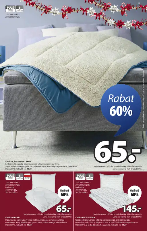 Jysk - gazetka promocyjna Fantastyczne oferty świąteczne. Rabat do 60% od środy 10.12 do niedzieli 28.12 - strona 11