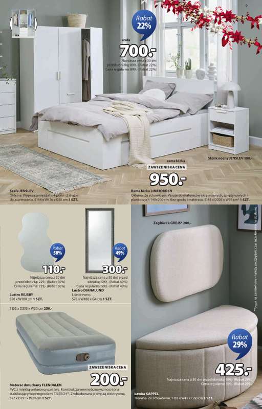 Jysk - gazetka promocyjna Fantastyczne oferty świąteczne. Rabat do 60% od środy 10.12 do niedzieli 28.12 - strona 9