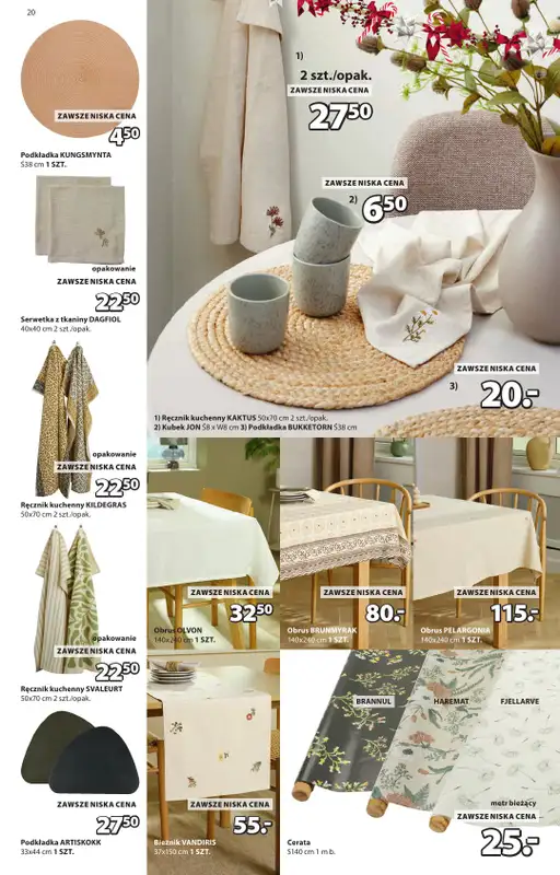 Jysk - gazetka promocyjna Fantastyczne oferty świąteczne. Rabat do 60% od środy 10.12 do niedzieli 28.12 - strona 20