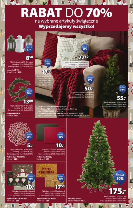Jysk - gazetka promocyjna Fantastyczne oferty świąteczne. Rabat do 60% od środy 10.12 do niedzieli 28.12 - strona 2