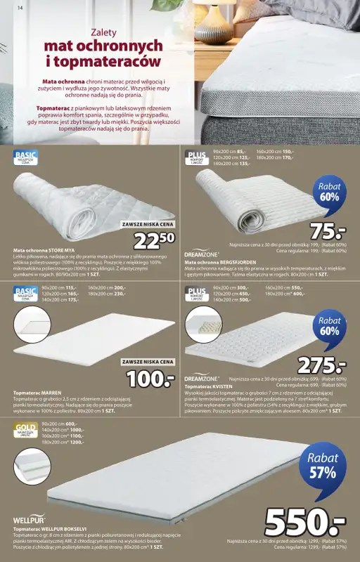 Jysk - gazetka promocyjna Fantastyczne oferty świąteczne. Rabat do 60% od środy 10.12 do niedzieli 28.12 - strona 14