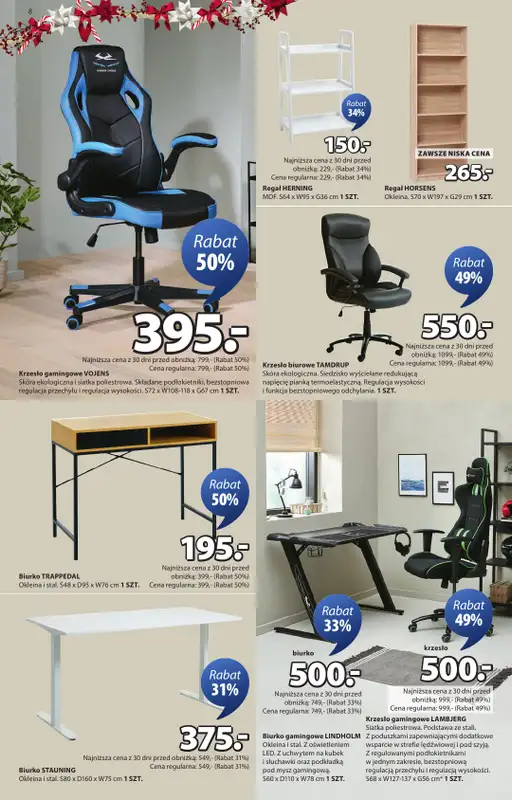 Jysk - gazetka promocyjna Fantastyczne oferty świąteczne. Rabat do 60% od środy 10.12 do niedzieli 28.12 - strona 8