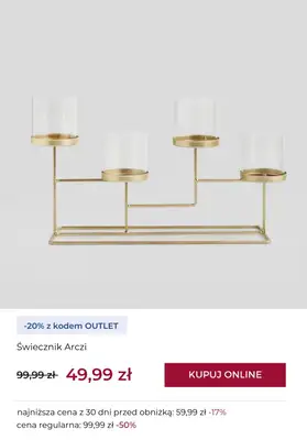 home&you - gazetka promocyjna -20% na wybrane produkty OUTLET od soboty 06.12 do czwartku 11.12 - strona 2