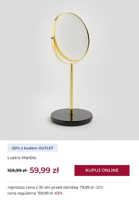 home&you - gazetka promocyjna -20% na wybrane produkty OUTLET   - strona 3