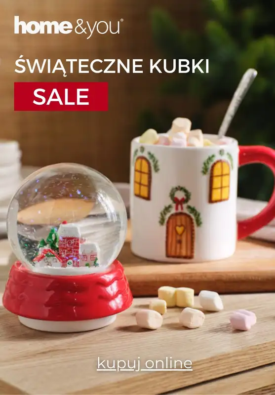 home&you - gazetka promocyjna SALE: świąteczne kubki!  