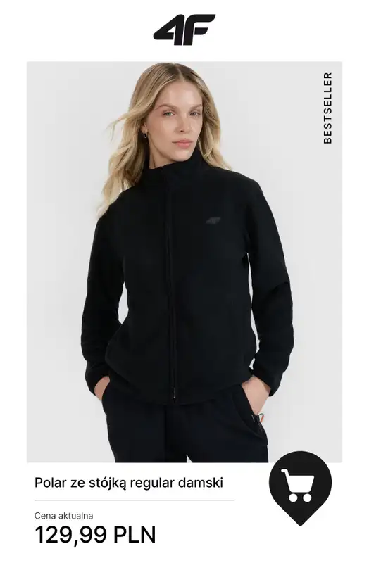 4F - gazetka promocyjna Ciepłe polary damskie od piątku 05.12  - strona 4