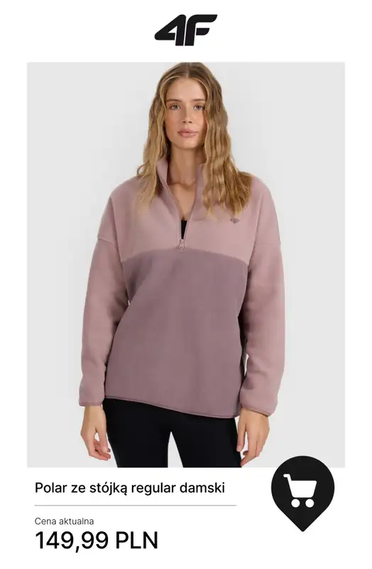 4F - gazetka promocyjna Ciepłe polary damskie od piątku 05.12  - strona 7