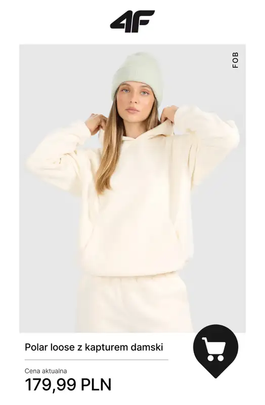 4F - gazetka promocyjna Ciepłe polary damskie od piątku 05.12  - strona 5