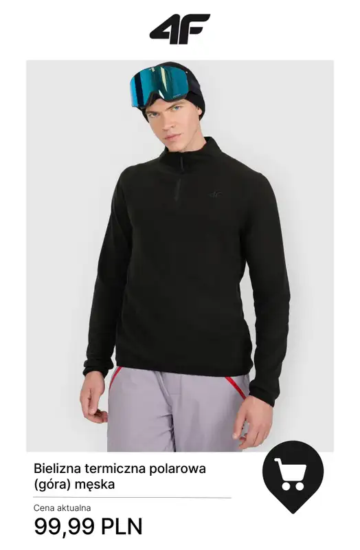 4F - gazetka promocyjna Ciepłe polary męskie od soboty 06.12  - strona 3