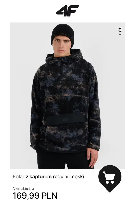 4F - gazetka promocyjna Ciepłe polary męskie od soboty 06.12  - strona 9
