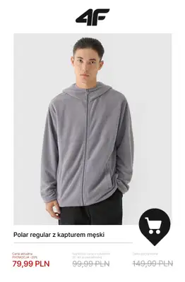 4F - gazetka promocyjna Ciepłe polary męskie od soboty 06.12  - strona 2