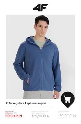 4F - gazetka promocyjna Ciepłe polary męskie od soboty 06.12  - strona 4
