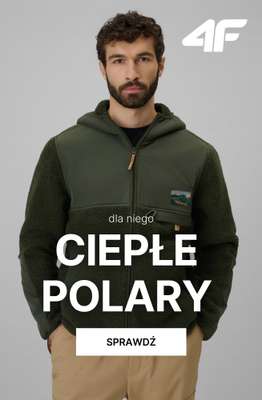 4F - gazetka promocyjna Ciepłe polary męskie od soboty 06.12 