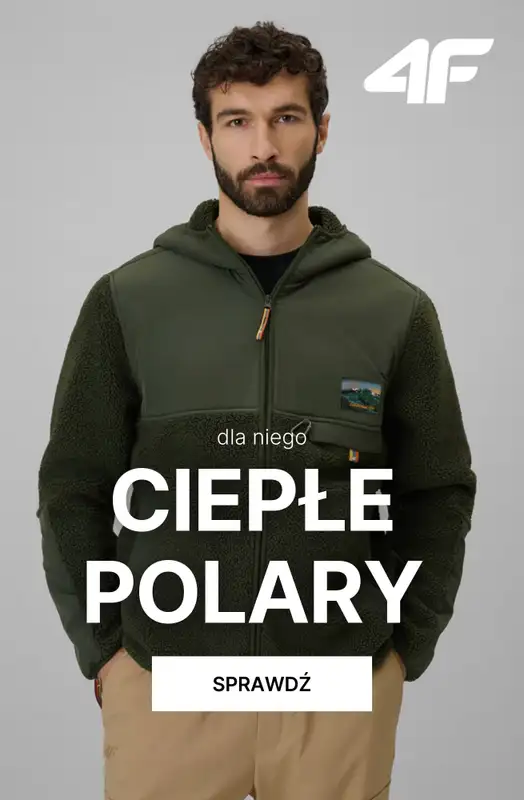 4F - gazetka promocyjna Ciepłe polary męskie od soboty 06.12 
