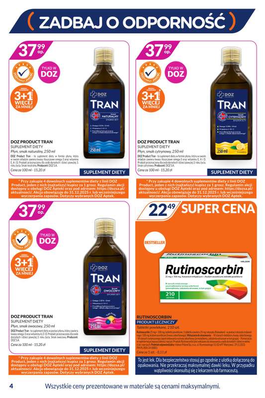 DOZ.PL - gazetka promocyjna Gazetka od niedzieli 07.12 do niedzieli 14.12 - strona 4