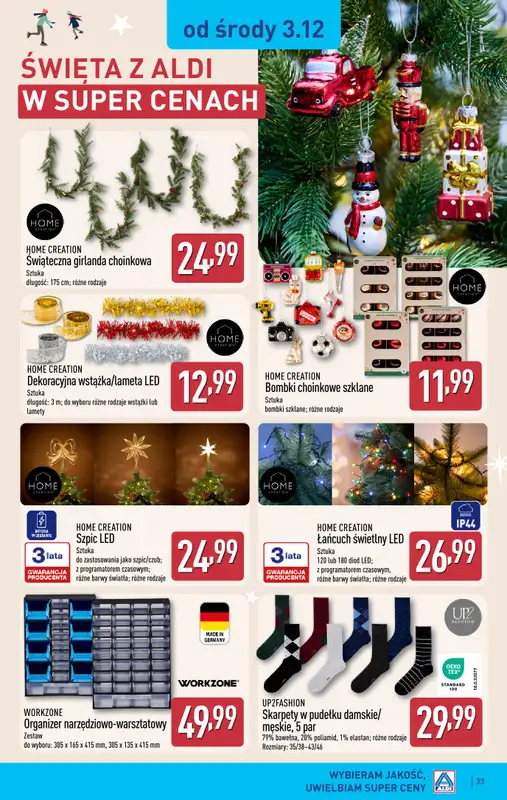 Aldi - gazetka promocyjna Pełny katalog! od poniedziałku 01.12 do niedzieli 07.12 - strona 33
