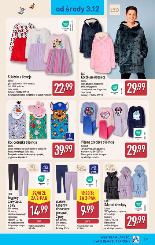 Aldi - gazetka promocyjna Pełny katalog! od poniedziałku 01.12 do niedzieli 07.12 - strona 39