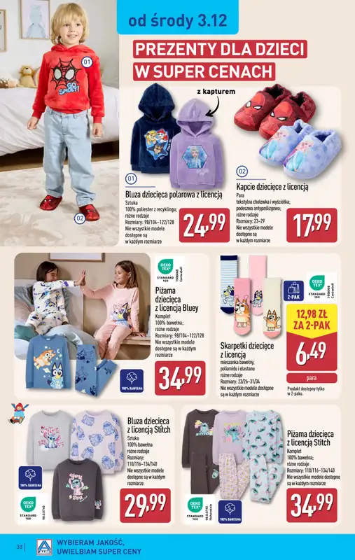 Aldi - gazetka promocyjna Pełny katalog! od poniedziałku 01.12 do niedzieli 07.12 - strona 38