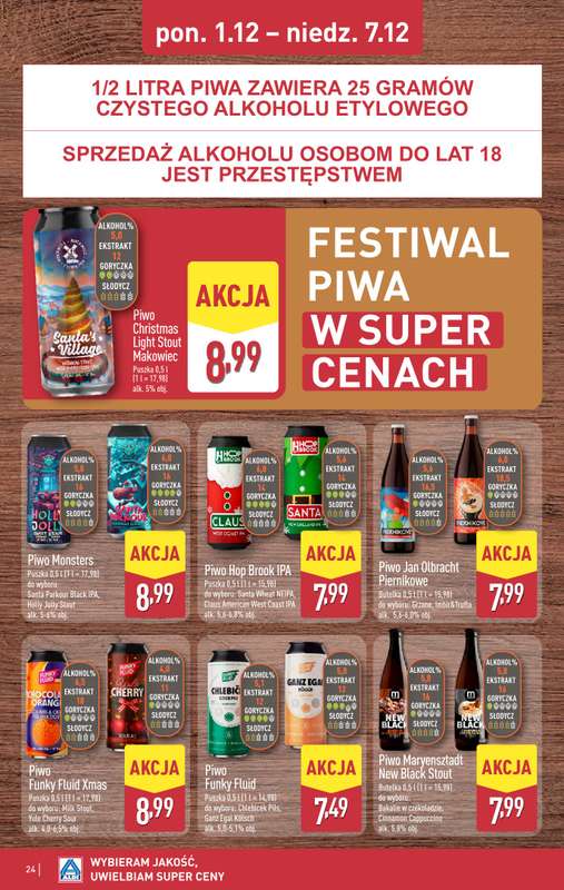 Aldi - gazetka promocyjna Pełny katalog! od poniedziałku 01.12 do niedzieli 07.12 - strona 24