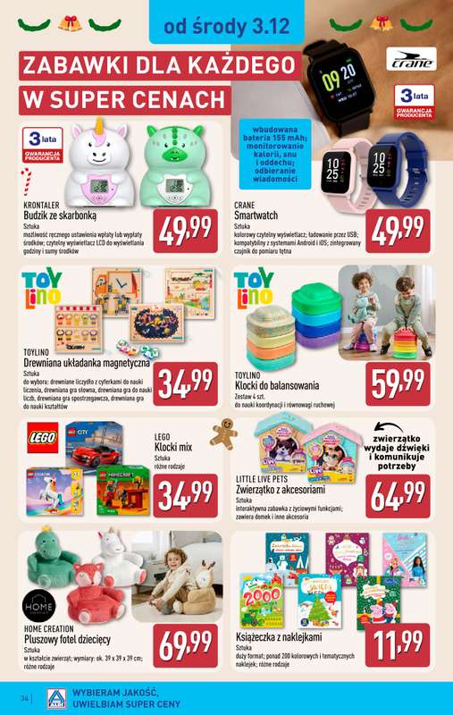 Aldi - gazetka promocyjna Pełny katalog! od poniedziałku 01.12 do niedzieli 07.12 - strona 34