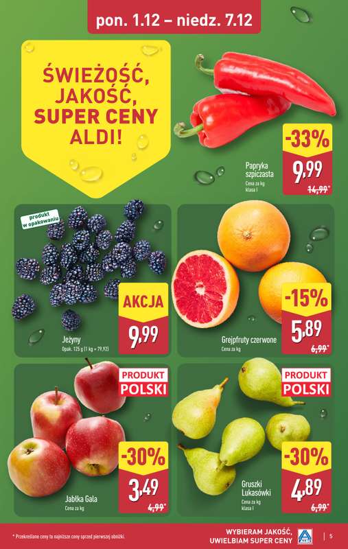 Aldi - gazetka promocyjna Pełny katalog! od poniedziałku 01.12 do niedzieli 07.12 - strona 5