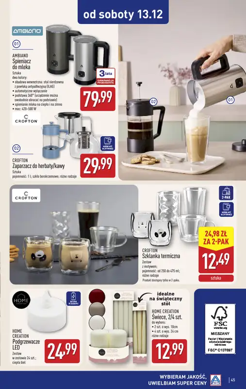 Aldi - gazetka promocyjna Pełny katalog! od poniedziałku 08.12 do niedzieli 14.12 - strona 45