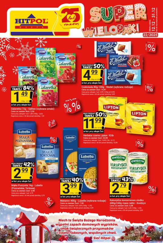 Hitpol - gazetka promocyjna Gazetka od piątku 12.12 do środy 31.12