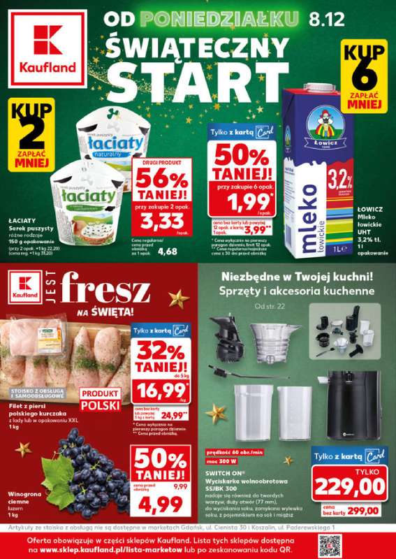 Kaufland - gazetka promocyjna Mocny Start od poniedziałku 08.12 do wtorku 09.12