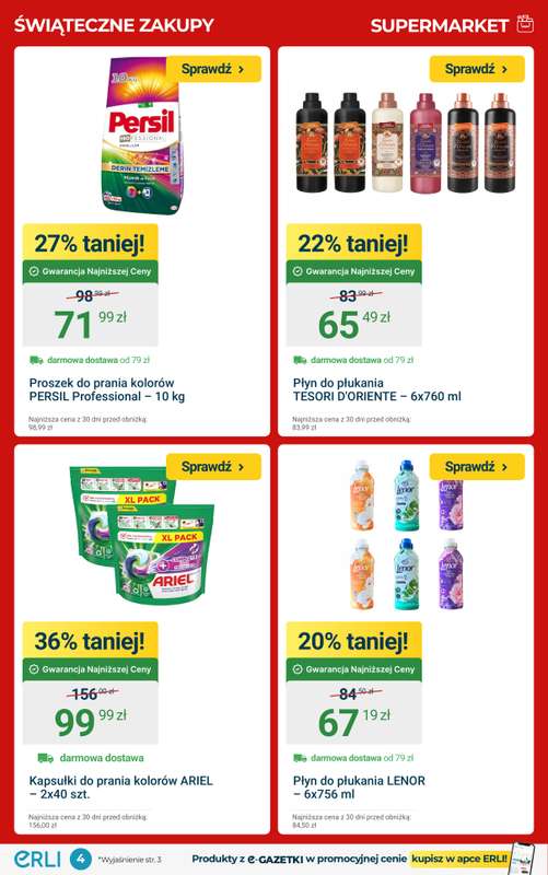 Erli - gazetka promocyjna Świąteczne Zakupy w najlepszych cenach! od poniedziałku 08.12 do niedzieli 14.12 - strona 4