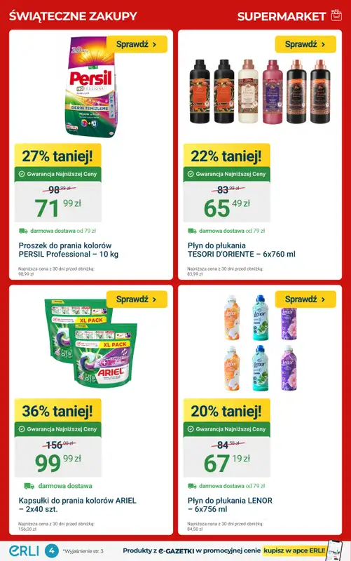 Erli - gazetka promocyjna Świąteczne Zakupy w najlepszych cenach! od poniedziałku 08.12 do niedzieli 14.12 - strona 4