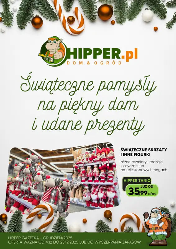 HIPPER.pl - gazetka promocyjna Gazetka od czwartku 04.12 do wtorku 23.12