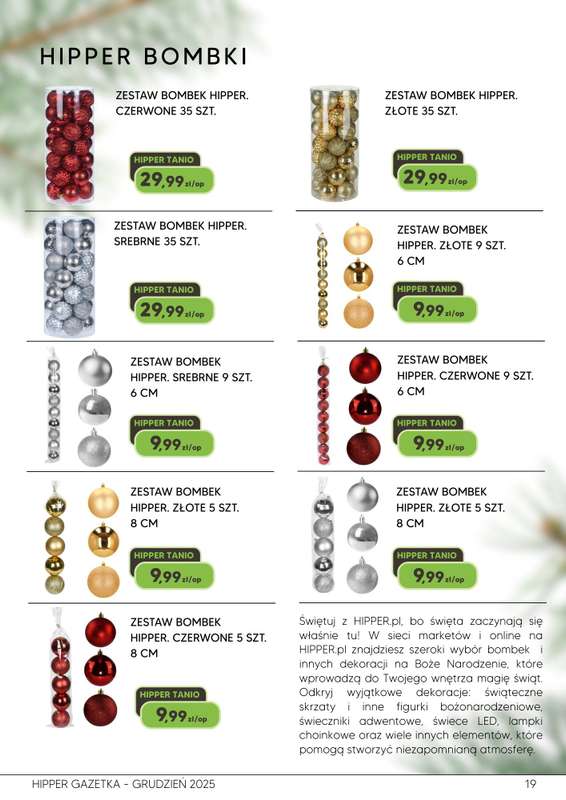 HIPPER.pl - gazetka promocyjna Gazetka od czwartku 04.12 do wtorku 23.12 - strona 19
