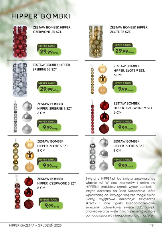 HIPPER.pl - gazetka promocyjna Gazetka od czwartku 04.12 do wtorku 23.12 - strona 19