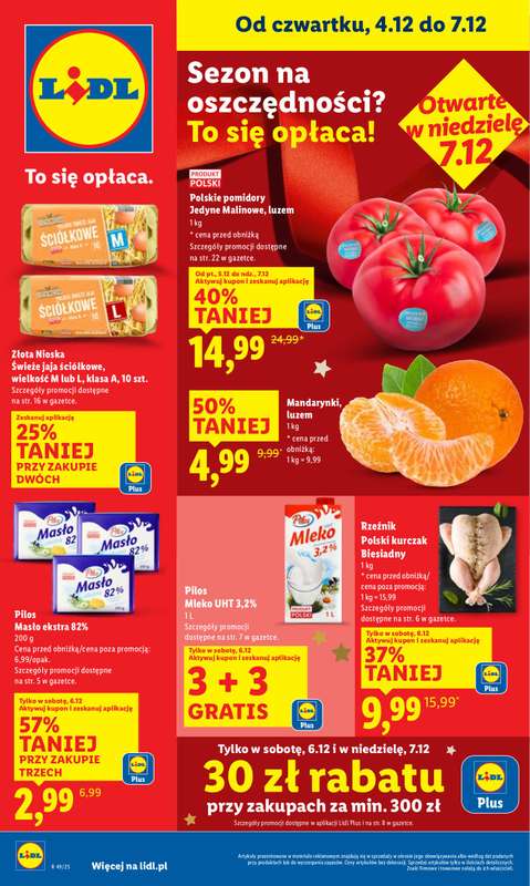 Lidl - gazetka promocyjna Oferta od czwartku od czwartku 04.12 do niedzieli 07.12