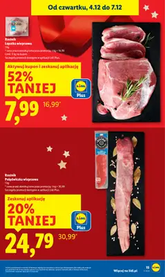 Lidl - gazetka promocyjna Oferta od czwartku od czwartku 04.12 do niedzieli 07.12 - strona 15