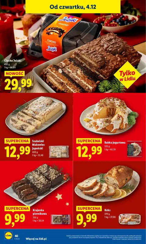 Lidl - gazetka promocyjna Oferta od czwartku od czwartku 04.12 do niedzieli 07.12 - strona 44