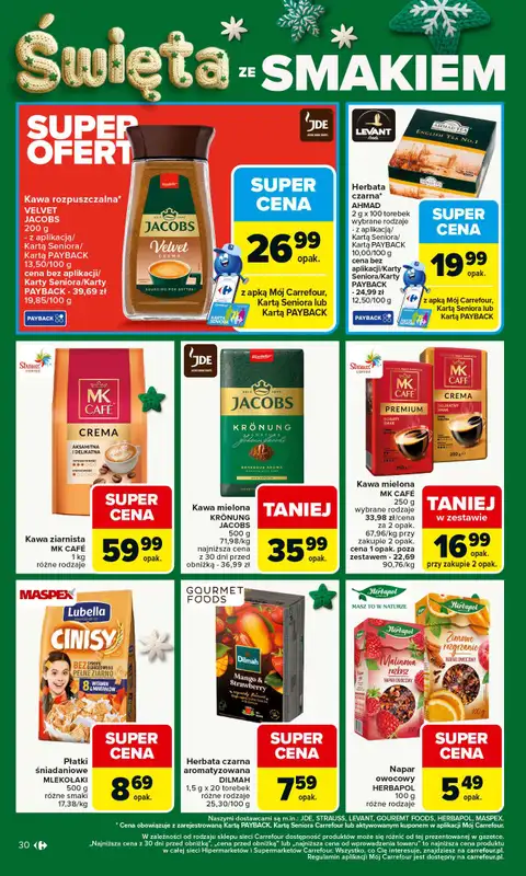 Carrefour - gazetka promocyjna Gazetka Carrefour od poniedziałku od poniedziałku 08.12 do niedzieli 14.12 - strona 34