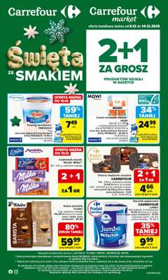 Carrefour Market - gazetka promocyjna Gazetka Carrefour Market od poniedziałku od poniedziałku 08.12 do niedzieli 14.12