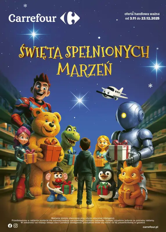 Carrefour - gazetka promocyjna Gazetka Zabawki od poniedziałku 03.11 do wtorku 23.12