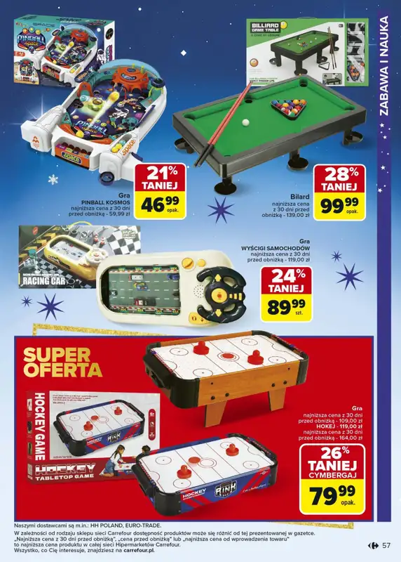 Carrefour - gazetka promocyjna Gazetka Zabawki od poniedziałku 03.11 do wtorku 23.12 - strona 57