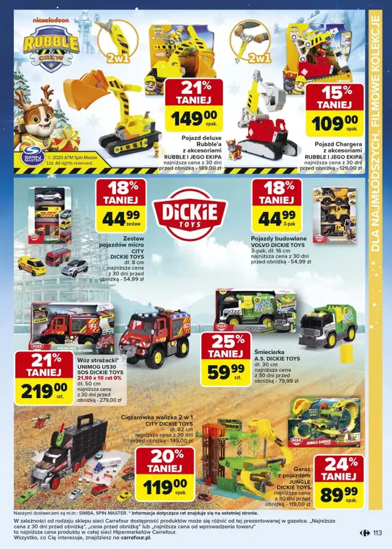 Carrefour - gazetka promocyjna Gazetka Zabawki od poniedziałku 03.11 do wtorku 23.12 - strona 113