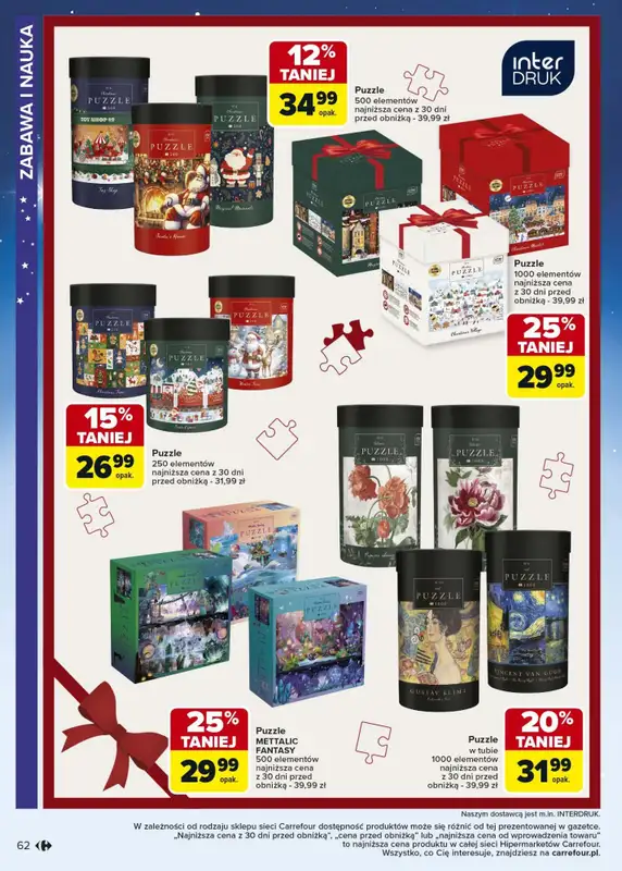 Carrefour - gazetka promocyjna Gazetka Zabawki od poniedziałku 03.11 do wtorku 23.12 - strona 62