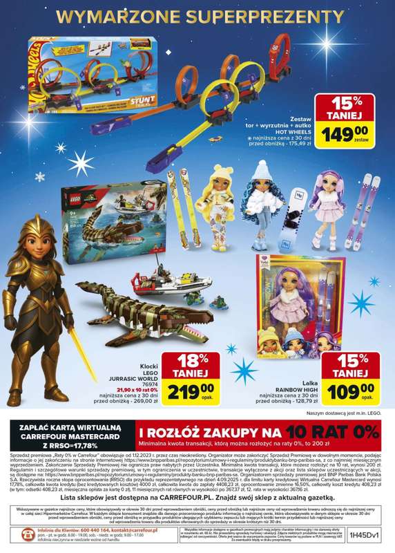Carrefour - gazetka promocyjna Gazetka Zabawki od poniedziałku 03.11 do wtorku 23.12 - strona 128