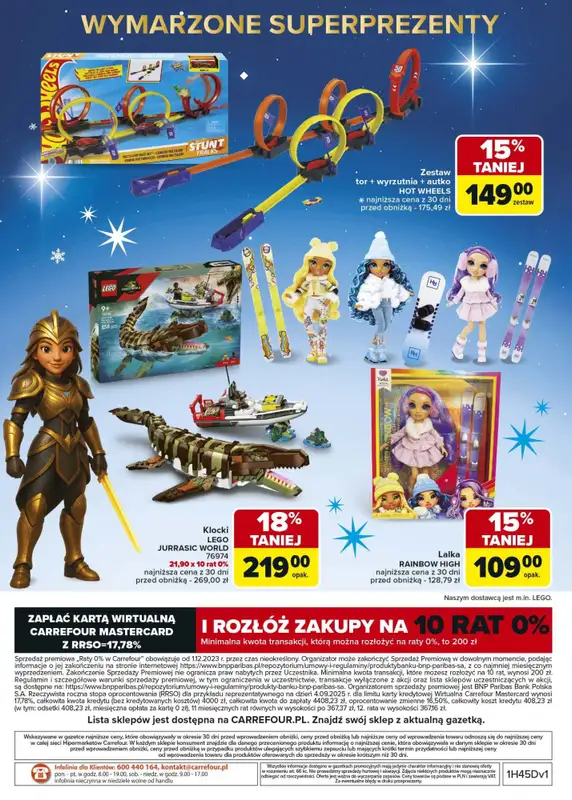 Carrefour - gazetka promocyjna Gazetka Zabawki od poniedziałku 03.11 do wtorku 23.12 - strona 128