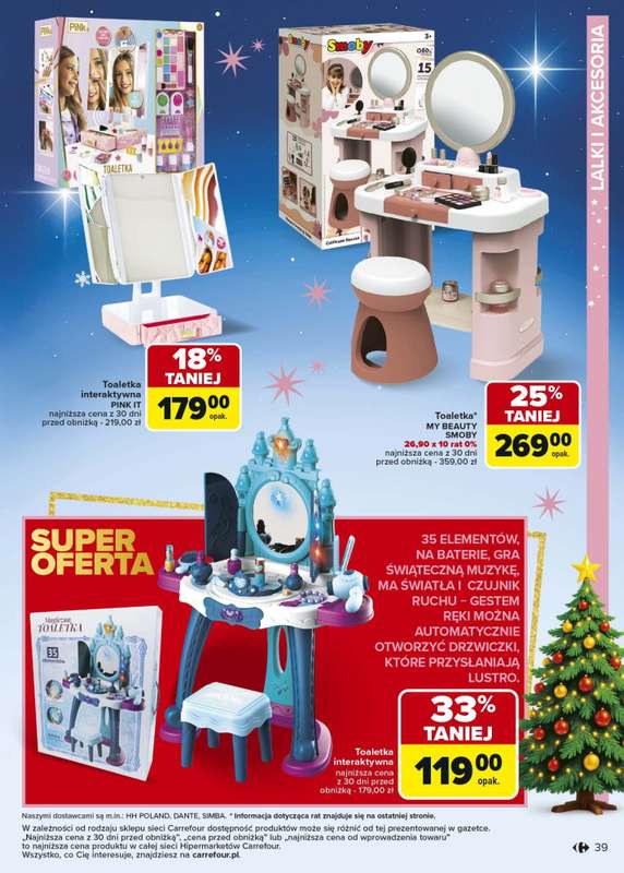Carrefour - gazetka promocyjna Gazetka Zabawki od poniedziałku 03.11 do wtorku 23.12 - strona 39