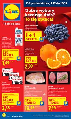 Lidl - gazetka promocyjna Oferta od poniedziałku od poniedziałku 08.12 do środy 10.12